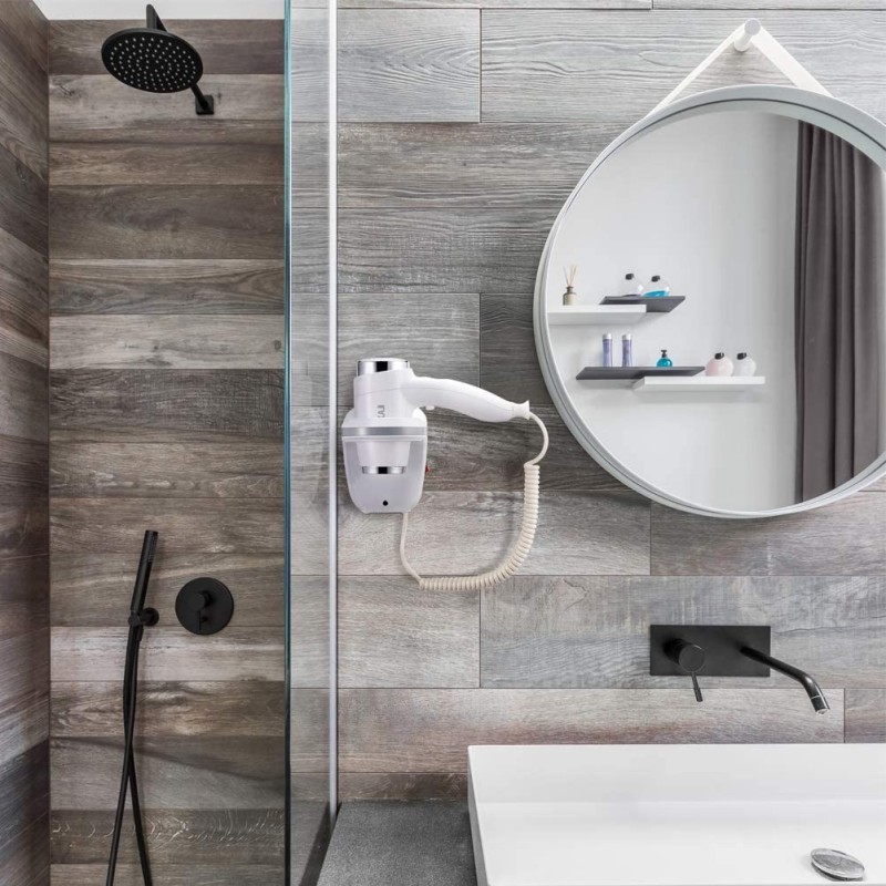 Asciugacapelli phono da parete 1100W