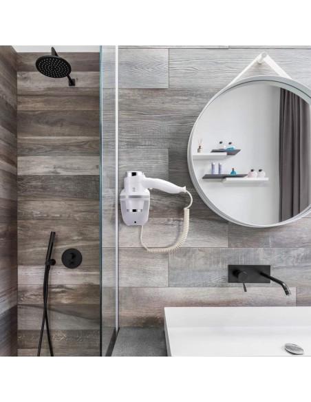 Asciugacapelli phono da parete 1100W