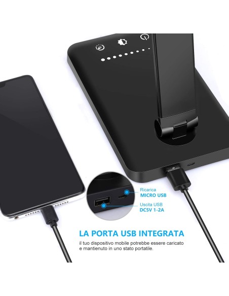 Lampada da scrivania led 10 livelli luminosità