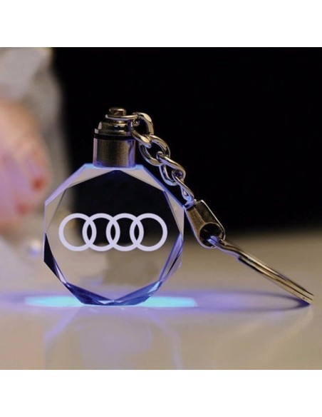 Portachiavi con Logo Audi con luci LED
