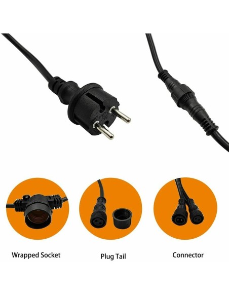 Catena luminosa 10mt da esterno