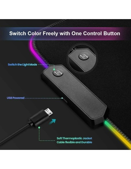 Tappeto mouse rgb xxl