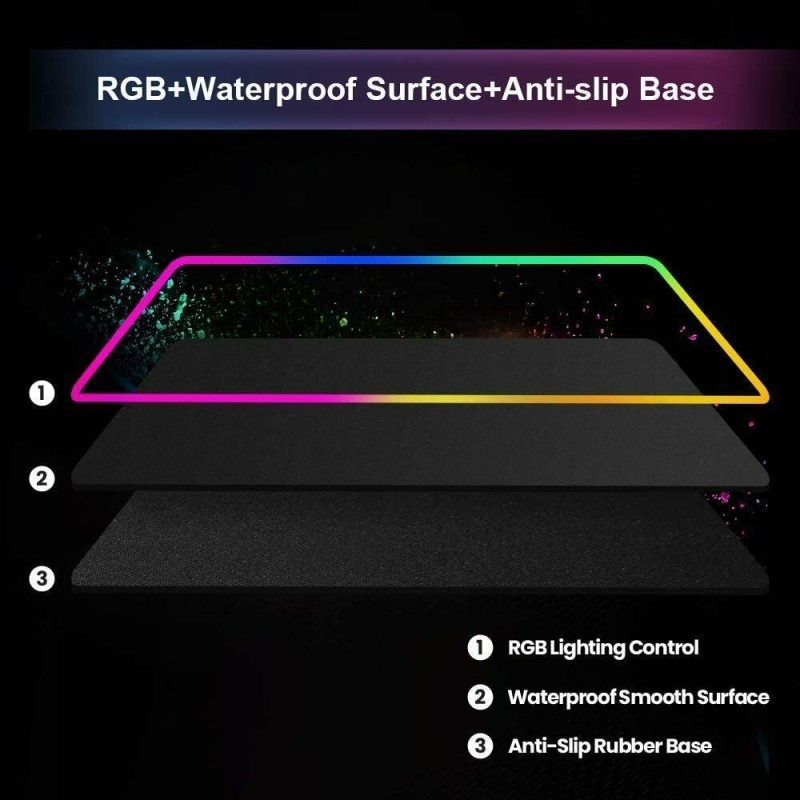 Tappeto mouse rgb xxl