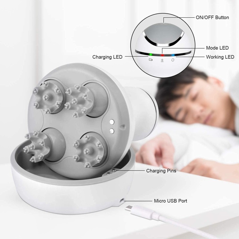 Massaggiatore cuoio capelluto testa