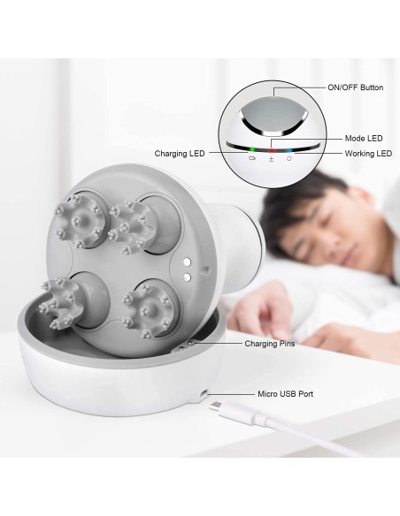 Massaggiatore cuoio capelluto testa