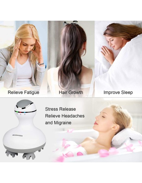 Massaggiatore cuoio capelluto testa