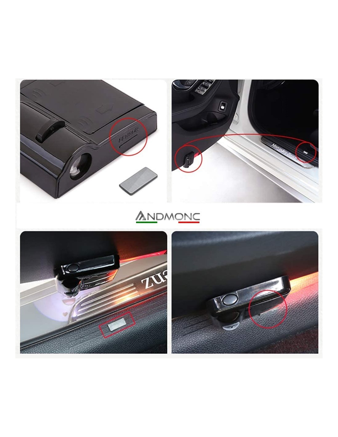 SET PROIETTORI LOGO LUCI LED PORTE SOTTOPORTA CON LOGO PER BMW X6