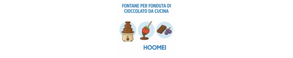 Fontane per fonduta di cioccolato da cucina