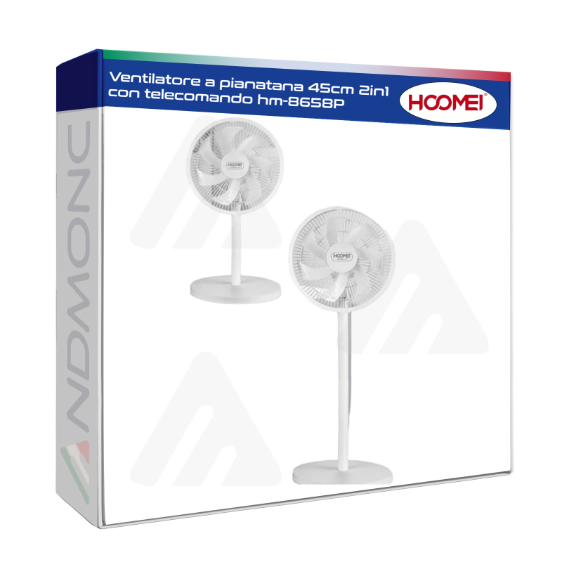 HM-8658P 2-in-1 Pedestal Fan – 45 cm