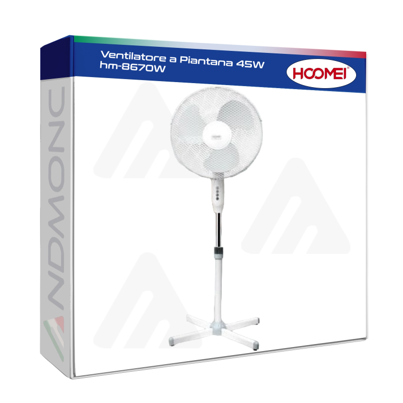 HM-8670W Pedestal Fan – 45 W