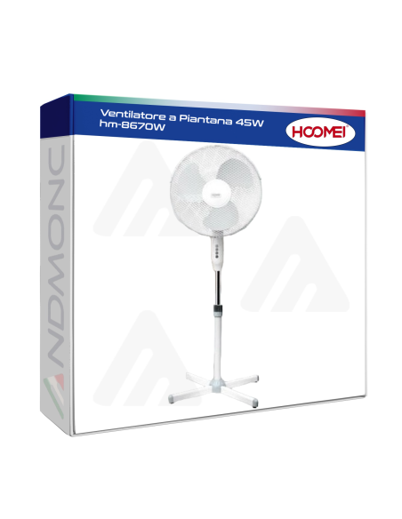 HM-8670W Pedestal Fan – 45 W