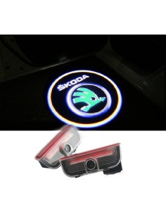 Škoda Wired Car Door Logo Projector Lights 2