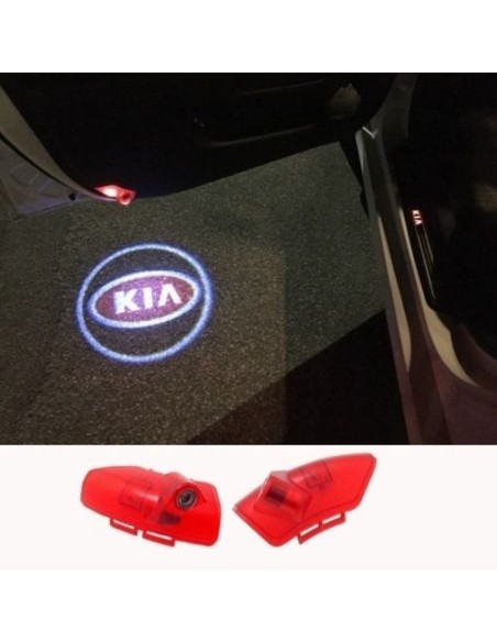Kia Wired Car Door Logo Projector Lights