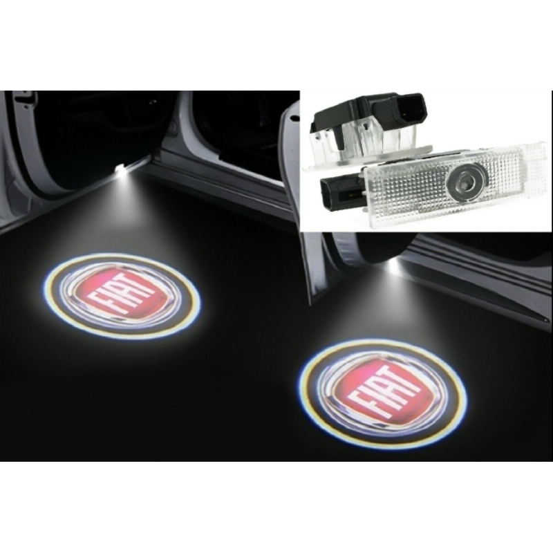 Fiat Wired Car Door Logo Projector Lights
