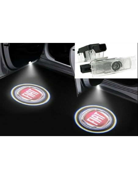 Fiat Wired Car Door Logo Projector Lights