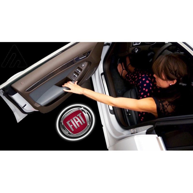 Fiat Wired Car Door Logo Projector Lights