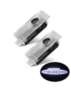 Mini Cooper JCW Wired Car Door Logo Projector Lights 2