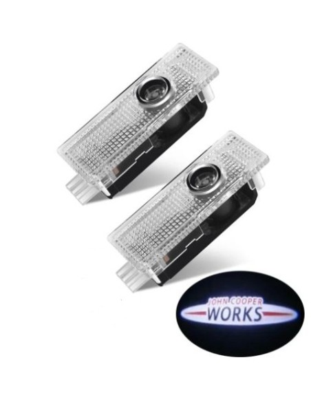 Mini Cooper JCW Wired Car Door Logo Projector Lights