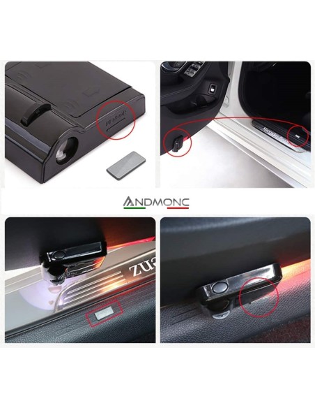 Kia New Logo Wireless Car Door Projector Lights