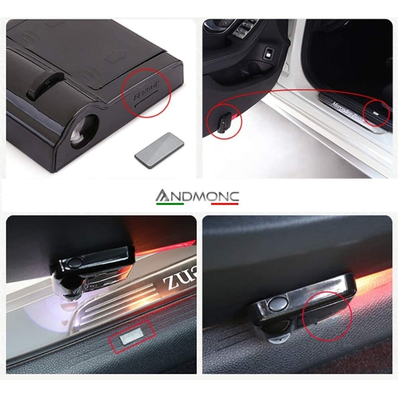 MG EHS Wireless Car Door Logo Projector Lights