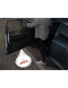 Arca Carbon-Style Wireless Car Door Logo Projector Lights