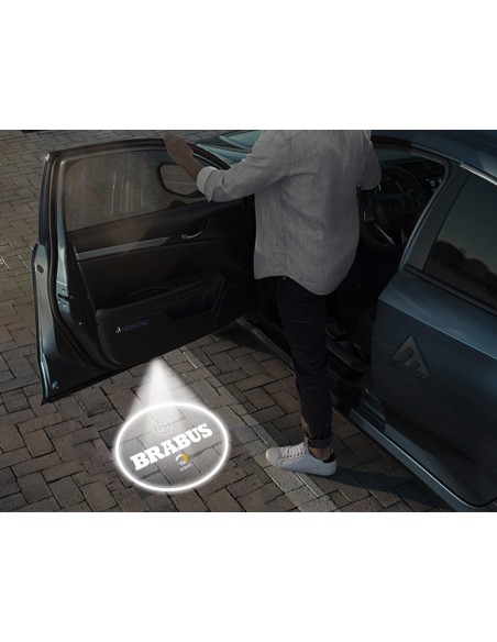 Smart Brabus Wireless Car Door Logo Projector Lights