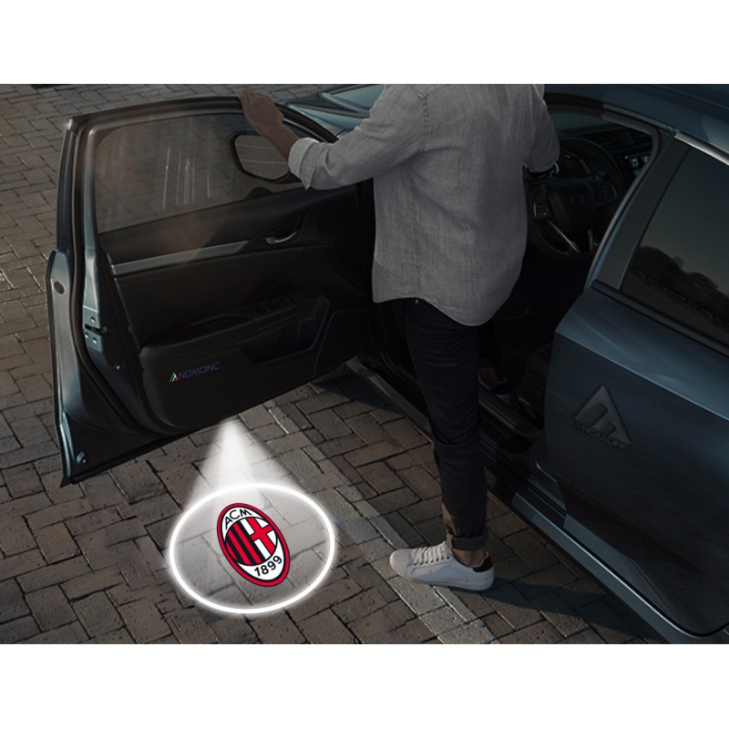 Milan Carbon-Style Wireless Car Door Logo Projector Lights