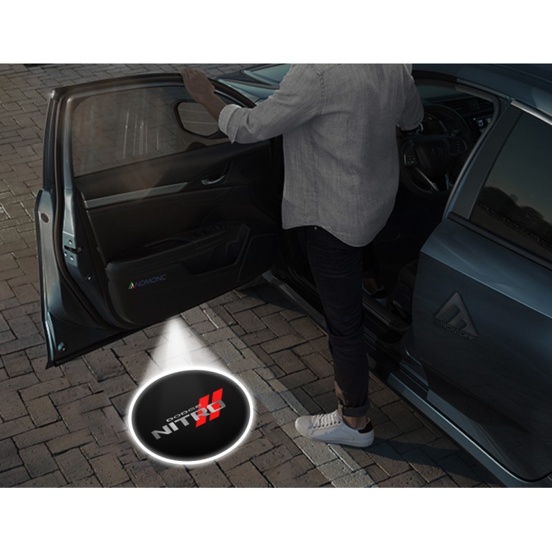 Dodge Nitro Carbon-Style Wireless Car Door Logo Projector Lights
