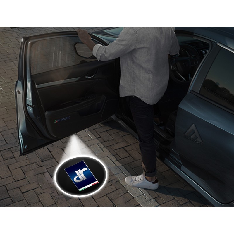 DR Carbon-Style Wireless Car Door Logo Projector Lights