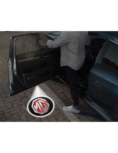MG Carbon-Style Wireless Car Door Logo Projector Lights