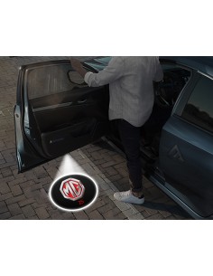 MG ZS Carbon-Style Wireless Car Door Logo Projector Lights