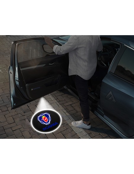 Scania Wireless Car Door Logo Projector Lights