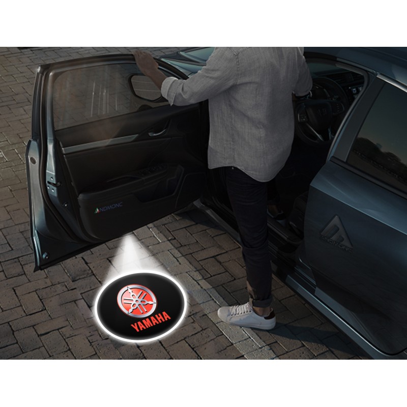 Yamaha Carbon-Style Wireless Car Door Logo Projector Lights