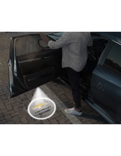 Chevrolet Spark Carbon-Style Wireless Car Door Logo Projector Lights