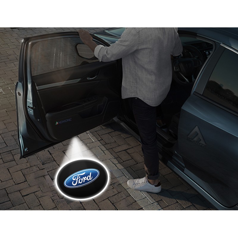 Ford Carbon-Style Wireless Car Door Logo Projector Lights