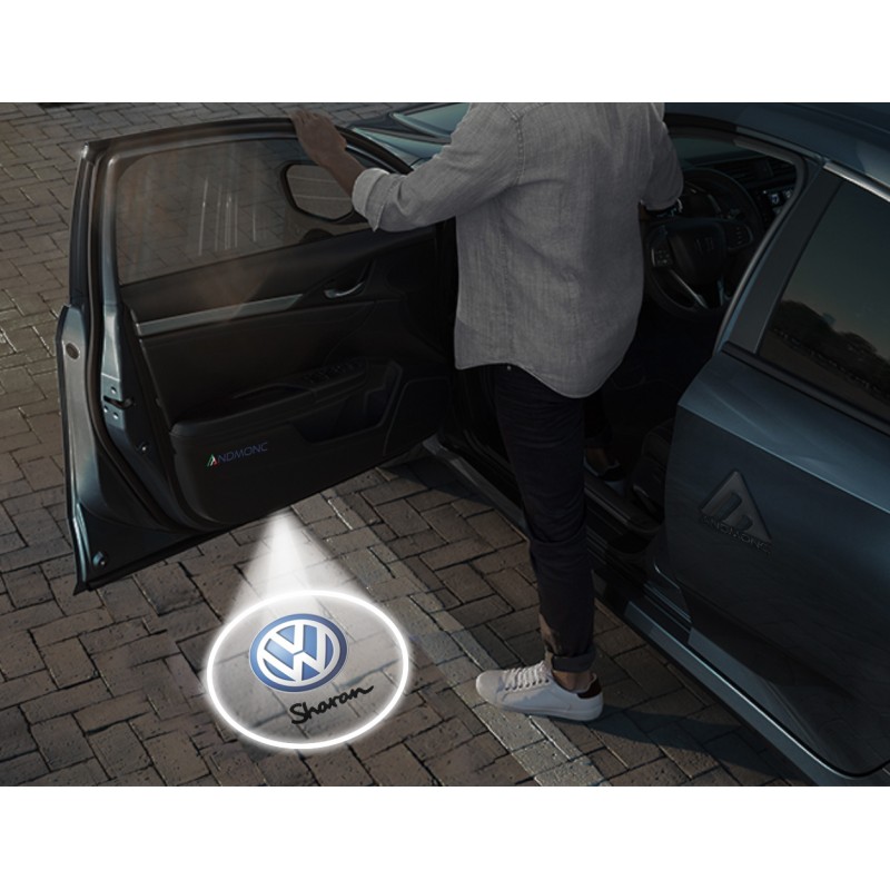 Volkswagen Sharan Carbon-Style Wireless Car Door Logo Projector Lights