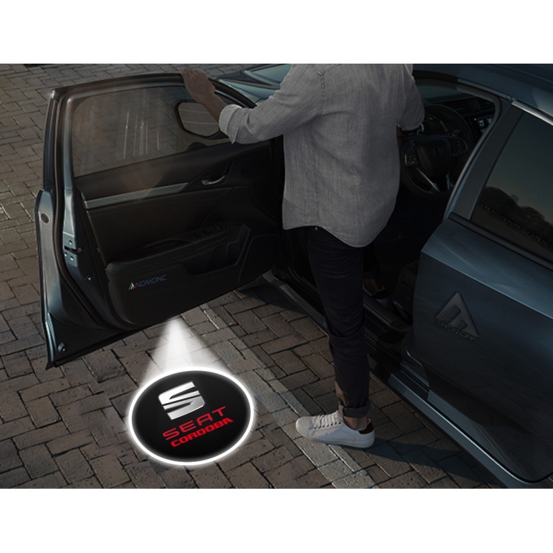 Seat Cordoba Carbon-Style Wireless Car Door Logo Projector Lights