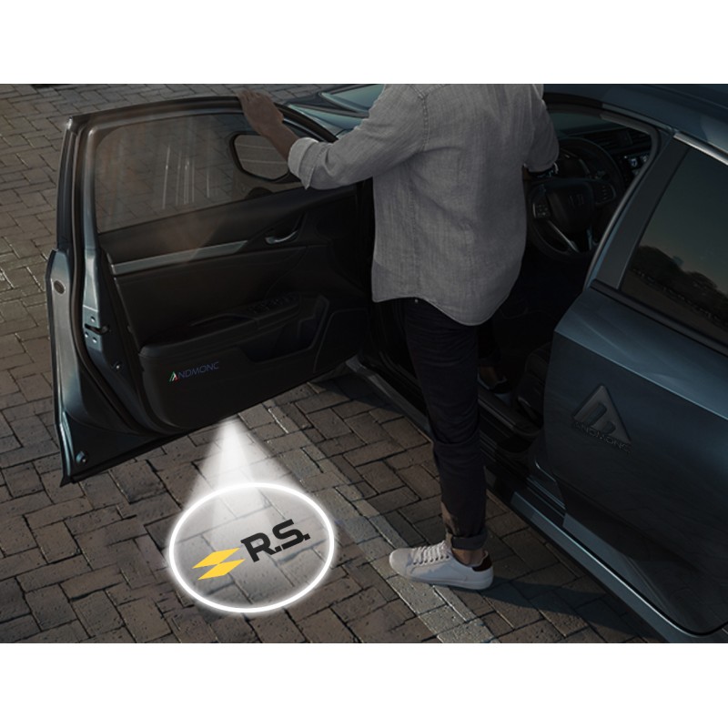 Renault RS Carbon-Style Wireless Car Door Logo Projector Lights