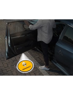 Renault Carbon-Style Wireless Car Door Logo Projector Lights
