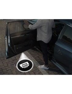 Jeep Carbon-Style Wireless Car Door Logo Projector Lights