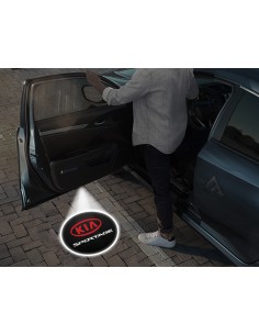 Kia Sportage Carbon-Style Wireless Car Door Logo Projector Lights