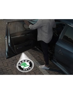 Škoda Wireless Car Door Logo Projector Lights
