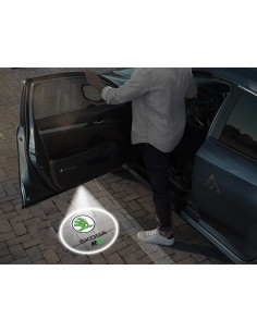 Škoda Rs Wireless Car Door Logo Projector Lights