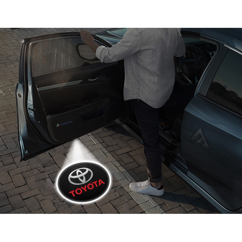 Toyota Carbon-Style Wireless Car Door Logo Projector Lights