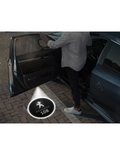 Peugeot 108 Wireless Car Door Logo Projector Lights