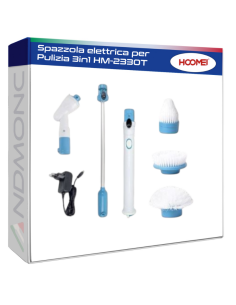 HM-2330T 3-in-1 Electric Cleaning Brush