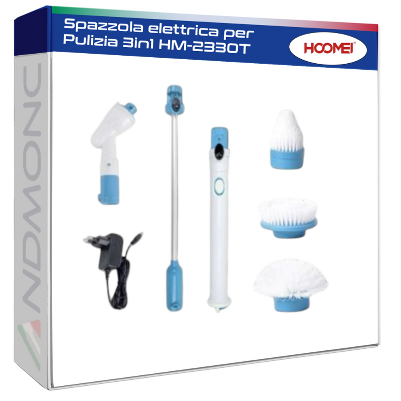 HM-2330T 3-in-1 Electric Cleaning Brush