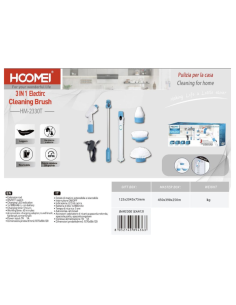 HM-2330T 3-in-1 Electric Cleaning Brush 2