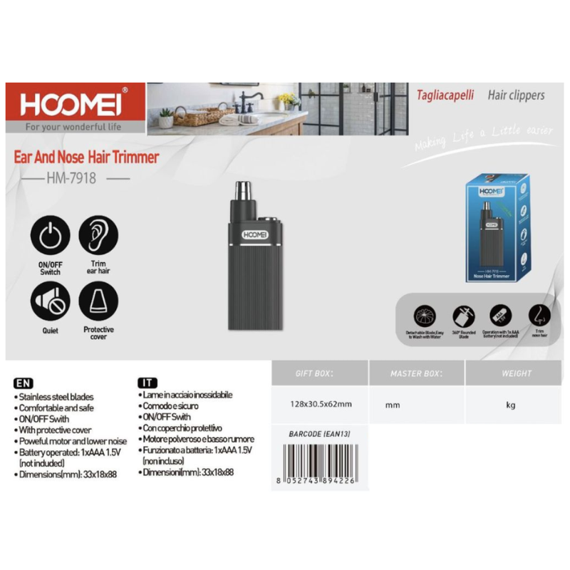 HM-7918 Nose & Ear Trimmer