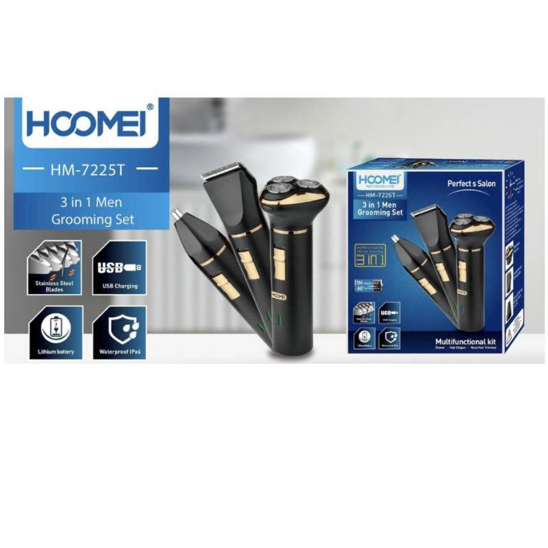 HM-7225T 3-in-1 Electric Shaver